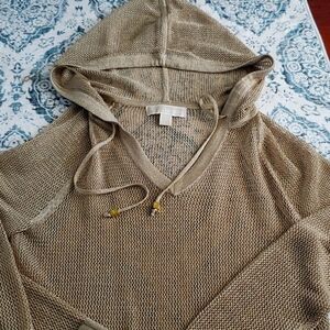 Micheal Kors Gold Mesh Hoodie